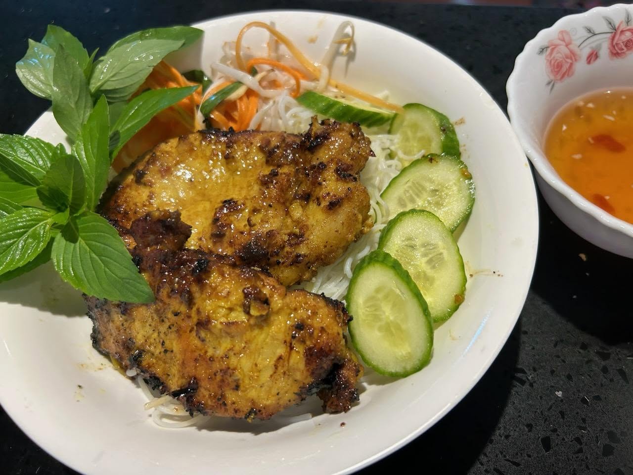 Lemongrass Chicken Vermicelli Bowl