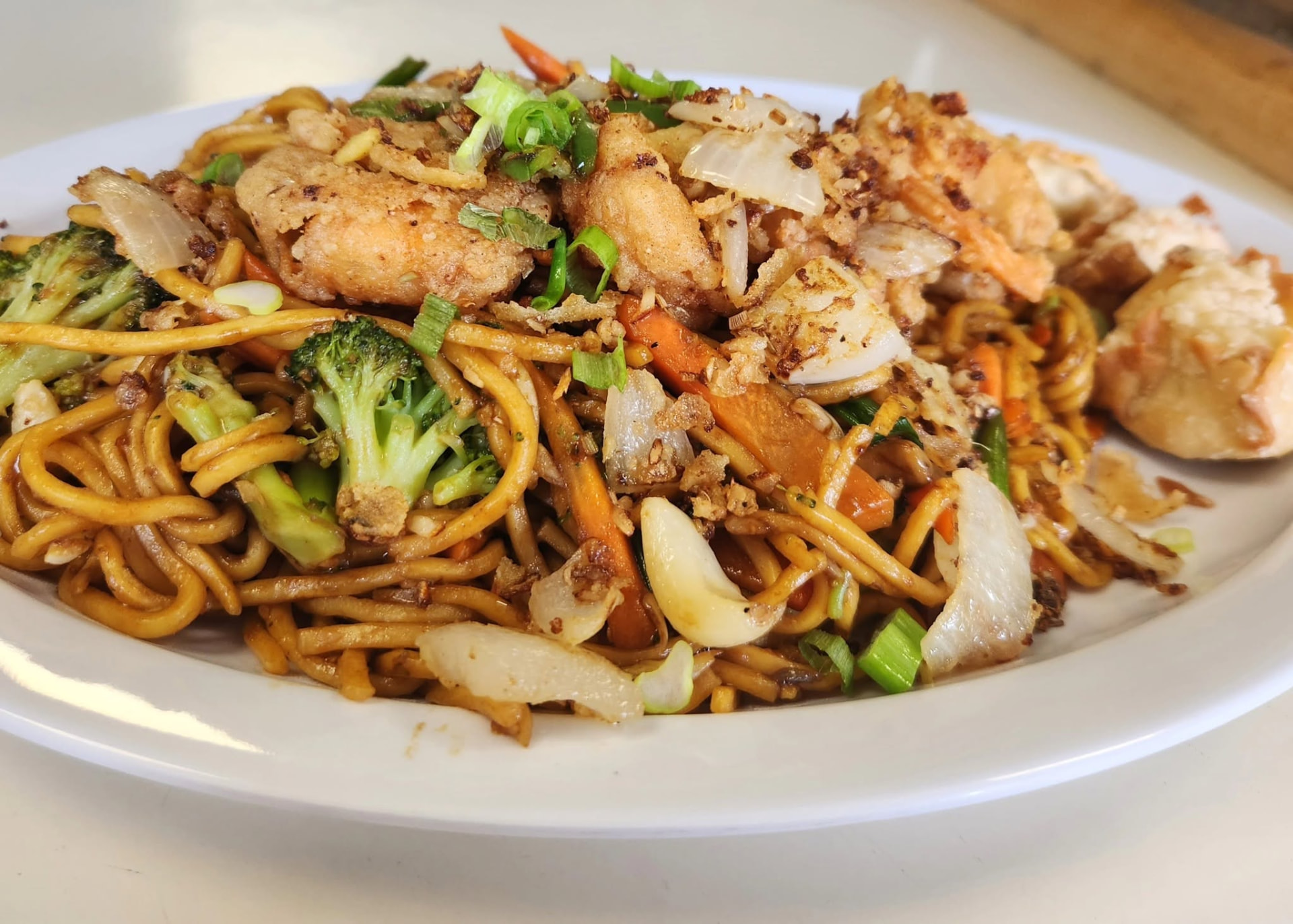 Salt & Pepper Shrimp Lo Mein